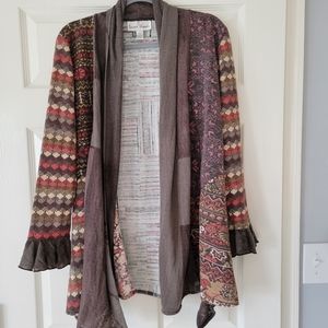 Sacred Threads Women Boho Open Front Cardigan